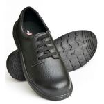 Hillson U-4 PVC Moulded Safety Shoes, Size 6, Color Black