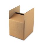Boxify Corrugated Paper Storage, Size 10 x 10 x 10inch, Color Brown