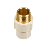 Ashirvad Brass Threaded Male Adaptor, Size 2.5cm, Part No. 2225203