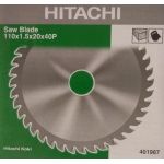 Hitachi TCT Wooden/Acrylic/Fibre Cutting Circular Saw Blade, Size 4inch, No of Teeth 40