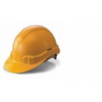 Max Safety Helmet, Color Yellow, Material Type PVC