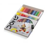 Doms FSC 24 Shades Color Flat TIN Pencil