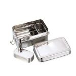 Generic Stainless Steel Bento Lunch Box With Inside Container, Dimension 19 x 12 x 5cm