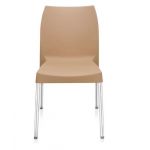 Nilkamal Novella Series Plastic Chair, Color Cream