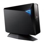 Asus BW-12D1S-U/BLK/G/AS External 16X Blu-Ray Burner with USB 3.0, Color Black