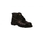 JCB Heatmax Rubber PU Safety Shoes, Upper Full Grain Textured Leather