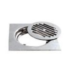 Chilly ISMHC-150 Bright Finish India King Floor Drain With Lock System , Size 150mm, Material Stainless Steel