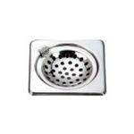 Chilly SKSH6 Bright Finish Sanitroking Floor Drain With Hinge(Pack of 10), Size 150mm, Material Stainless Steel