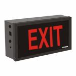 MOP EXDCRBL Exit Emergency Light, Color Black