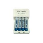 Envie ECR-20 Battery Charger with 4 Pieces 1000mAh AA Ni-Cd Camera Battery, Battery Capacity 1000mAh, Battery Type AA Ni-Cd