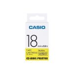 Casio XR-18FYW Label Printer Fluorescent Tape Cartridge, Length 55 m