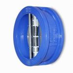 Unik Cast Iron Check Valve with SS Disc, Size 125mm, Type Dual Plate Wafer