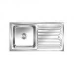 Nirali Olympia Glossy Finish Kitchen Sink, Size: 815 x 455mm