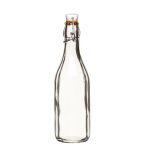 Generic Glass Bottle with Clip, Color Clear
