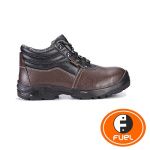 Fuel 619-0301 Marshal High Cut Laced Up Steel Toe Safety Shoes, Color Brown