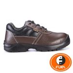 Fuel 649-0102 Commodore Medium Cut Laced Up Steel Toe Safety Shoes, Color Brown