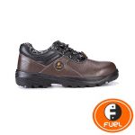 Fule 649-0103 Impetus Medium Cut Laced Up Steel Toe Safety Shoes, Color Brown