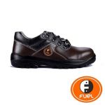 Fuel 640-0308 Mortar Medium Cut Laced Up Steel Toe Safety Shoes, Color Brown