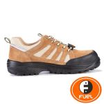 Fuel 634-6606 Torpedo Laced Up Safety Shoes, Color Beige