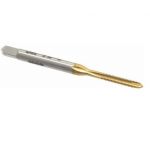Emkay Tools Ground Thread Spiral Point Tap, Pitch 0.4mm, Dia 2mm, Tin
