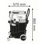 Bosch GAS 55 M AFC Industrial Vacuum Cleaner, Rated Input Power 1200W, Max. Airflow Rate (456502004000)