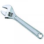 Jhalani Burnished Adjustable Wrench with Rounded Head, Size 150mm, Capacity 19mm