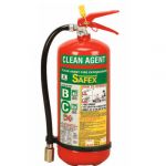 Safex Clean Agent Stored Pressure Type Fire Extinguisher, Capacity 2kg, Range of Jet 2m, Fire Rating 1A, 21B