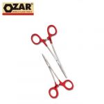 Ozar ACT-1016 Forcep with Plastic Coated Handle, Length 175mm, Type Curved