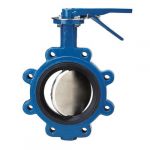Generic Butterfly Valve, Body Material Cast Iron, Size 50nb