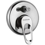 Hindware F210019 Single Lever High Flow Divertor With Wall Flange And Knob, Finsih Chrome