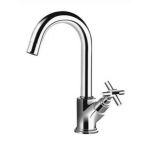 Hindware F120025 Sink Cock With Normal Swivel Spout, Finsih Chrome
