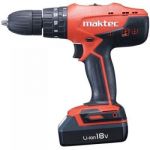 Maktec MT081E Cordless Impact Driver Drill, Torque 42/24Nm, Capacity 13mm, Speed  6000-21000 rpmrpm, Weight 1.7kg, Voltage 18V