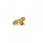 Super Tee Flare NPT, Size 3/8inch, Material Brass