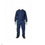 Saviour BPSAV-BSC210-240XL Workwear Cotton Coverall - 210-240 gsm, Size Large, Color Navy Blue