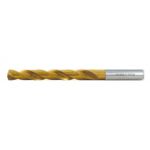 Swiss Tech SWT1250610A Heavy Duty Cobalt + TiN Drill, Point Angle 135deg, Helix Angle Normal, Diameter 1.00mm