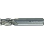 Swiss Tech SWT1615002L ST/SH Short 4FL Carbide End Mill, Diameter 2.5mm, Flute Length 8.0mm, Overall Length 32.0mm