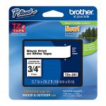 Brother TZe-241 Lable Tape, Color Black on White, Size 18mm