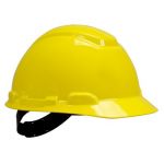 3M H-702R Ratchet Suspension Hard Hat, Color Yellow