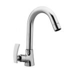 Kerro CU-06 Swan Neck Faucet, Model Cute, Material Brass, Color Silver, Finish Chrome