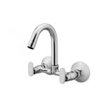 Kerro DO-09 Sink Mixture Faucet, Model Don, Material Brass, Color Silver, Finish Chrome