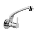Kerro FU-07 Sink Cock Faucet, Model Fusion, Material Brass, Color Silver, Finish Chrome