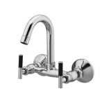 Kerro CA-09 Sink Mixture Faucet, Model Cartier, Material Brass, Color Silver, Finish Chrome