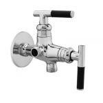 Kerro CA-12 Two-Way Angle Cock Faucet, Model Cartier, Material Brass, Color Silver, Finish Chrome