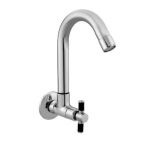 Kerro MI-07 Sink Cock Faucet, Model Minni, Material Brass, Color Silver, Finish Chrome