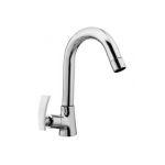 Kerro QU-07 Sink Cock Faucet, Model Queens, Material Brass, Color Silver, Finish Chrome