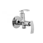 Kerro RI-12 Two-Way Angle Cock Faucet, Model Rinni, Material Brass, Color Silver, Finish Chrome