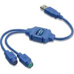 TRENDnet TU-PS2 USB to PS/2 Converter, Weight 0.051kg, Length 338mm, Speed 1.5Mbps