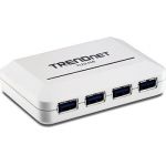 TRENDnet TU3-H4 4-Port USB 3.0 Hub, Weight 0.068kg, Power 0.3W, Dimension 60 x 95 x 22mm