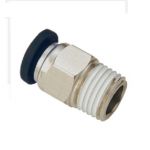 JELPC Pneumatic PC Male Connector, Size 4 x 1/4inch