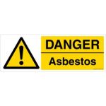 Safety Sign Store CW205-1029V-01 Danger: Asbestos Sign Board